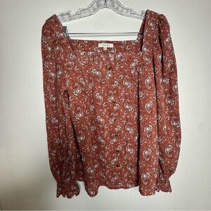 Angels Women's  Paisley Blouse Western Boho cottagecore Femme top‎